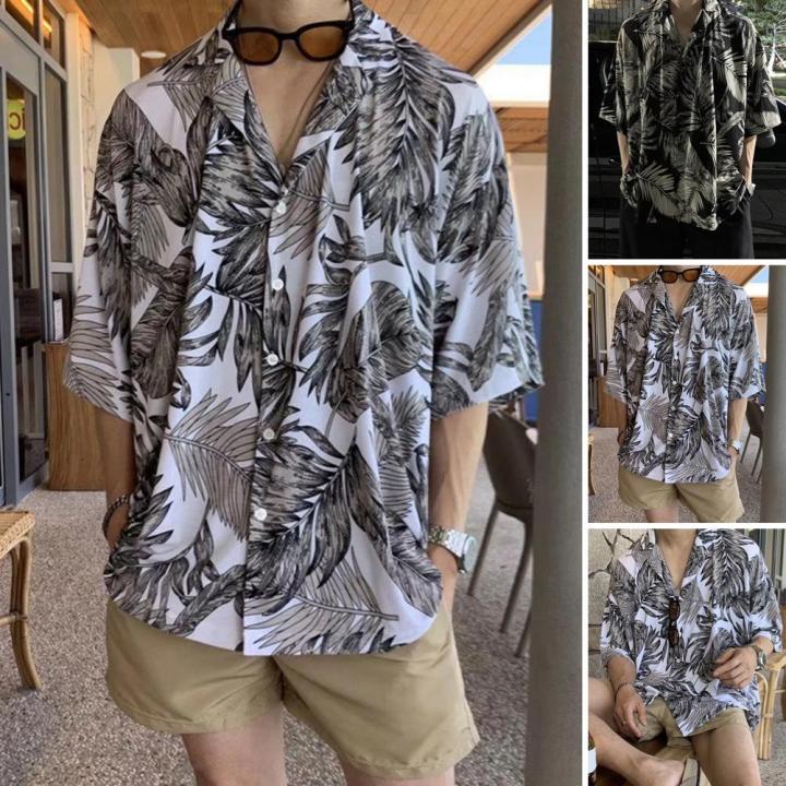 Hawaiian%20Shirt%20Short%20Sleeve%20Soft%20Summer%20Tropical%20Leaves%20Printed%20Hawaiian%20Shirt%20Quick%20Drying%20Men%20Shirt%20Daily%20Clothing%20-%20Image%204