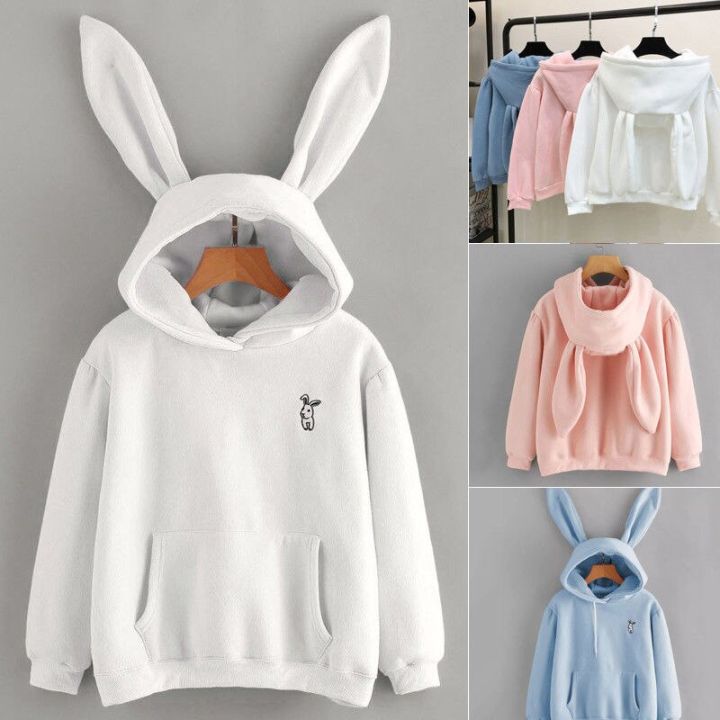 Women%20Spring%20Cute%20Bunny%20Printed%20Girl%20Hoodie%20Casual%20Long%20Sleeve%20Sweatshirt%20Pullover%20Ears%20Plus%20Size%20Top%20Sweatershirt%20-%20Image%203
