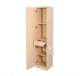 Furnisha One Door Biege Lamented Board Almirah With Locker Drawer.