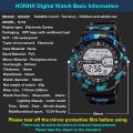 Men watch fashion sports digital waterproof shockproof luminous wristwatch.