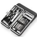 Nail clipper knife trimmer ear spoon 19PCS professional pedicure nail clipper tool nail clipper set stainless steel manicure. 