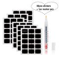 90pcs Spice Sticker Jars Stickers Kitchen Pantry Labels Kitchen Organizer Storage Bottles Waterproof Jar Blackboard Stickers. 