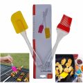 Spatula and Pastry Brush Set, Oil Brush for Cooking Silicon,Silicon Brush for Kitchen(Set of2).