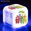 Super Cute Teletubbies Alarm Clock Glowing LED Color Change Digital Alarm Clock Multifonction Watches Clock Kids Birthday Gift. 