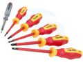 TOLSEN 6Pcs VDE Power Insulated 1000V Flat Phillips Handle Screwdrivers Set /38013 - Kings Trading.