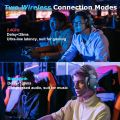 Wireless Gaming Headset with Noise Cancelling Mic 2.4G Bluetooth USB 3.5mm Wired 3 Modes for PC, PS4, PS5, Mac, Switch, Phone.