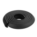 2M Children Protection Table Guard Strip Products Glass Edge Furniture Horror Crash Bar Corner Foam Bumper Collision Black & Brown (2 Pcs). 