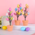 GC Foam Easter Egg Tree, 10.23" Colorful Mini Easter Eggs Tree, Fun Easter Bird Egg Adornments, Reusable Easter Eggs Tree For DIY Crafts, Wedding, Easter Decoration. 