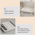 GC Pull Out Cabinet Organizer Fixed With Adhesive Film, Carbon Steel Slide Out Drawers, Sliding Drawers Pantry Shelf For Kitchen, Living Room,Home. 