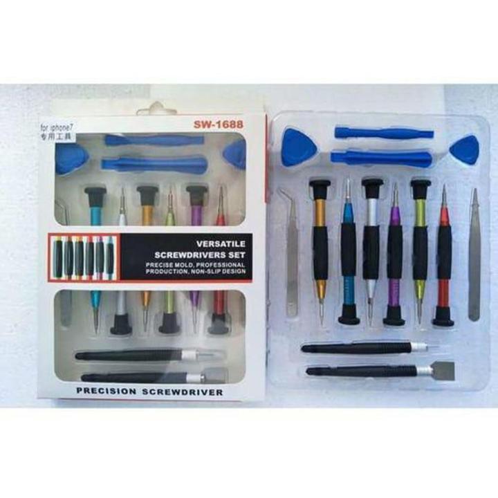 SW-1688 14 In 1 Mobile Phone Repair Tools Screwdrivers Kit For Smartphone PC Tablet