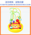 Baby early education toys baby Montessori building block set pillar tapping piano twisting insect puzzle gift mini winding bead string.