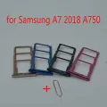 Dual Sim Tray With Sd Card For Samsung Galaxy A7 2018 - Pin.