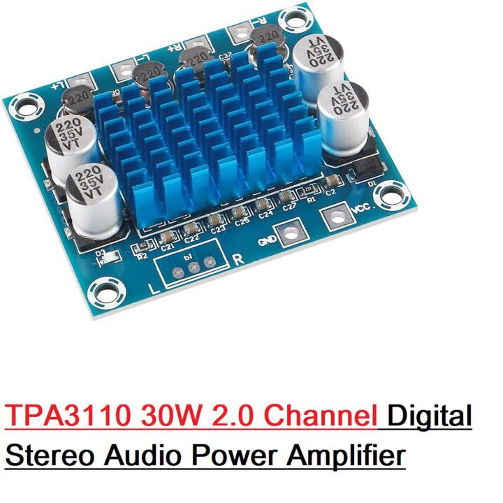 TPA3110 XH-A232 30W 30W 2.0 Dual Channel Digital Stereo Audio Power Amplifier DC 8-26V 3A TPA 3110