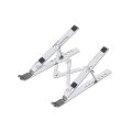 Adjustable Full Aluminum Laptop Stand-Silver. 