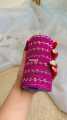 Metal Velvet bangles for woman multicolor (48 Piece).