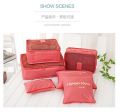 6PCS Travel Storage Bag Organizer Set For Clothes Shoes Cosmetic Tidy Organizer Wardrobe Suitcase Pouch Travel Organizers Packing Bags. 