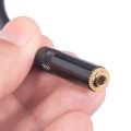 3.5mm Stereo Female Jack to Dual-XLR 3 Pin Male Plug Y Splitter OFC Aux Audio Cable Three-Core Audio Adapter Cable. 