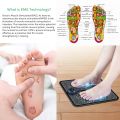EMS Foot Massager | Folding Portable Feet Massage Machine | Electronic Muscle Stimulatior Massage Mat USB Rechargeable. 