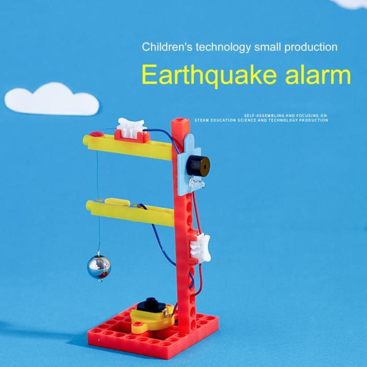 1 Set Interesting Earthquake Detector Toy Wear Resistant Earthquake Alarm Model Practical Ability Intelligence Development