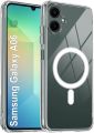 Samsung Galaxy A06/F06/M06 Case Clear Magnetic Compatible with Magsafe, Thin Slim Transparent Non Yellowing, Hybird Soft Silicone Bumper & Hard Plastic Protective Cover. 