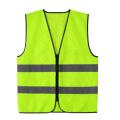 High Visibility Reflective Strips Safety Vest Clothing Fluorescent Yellow. 