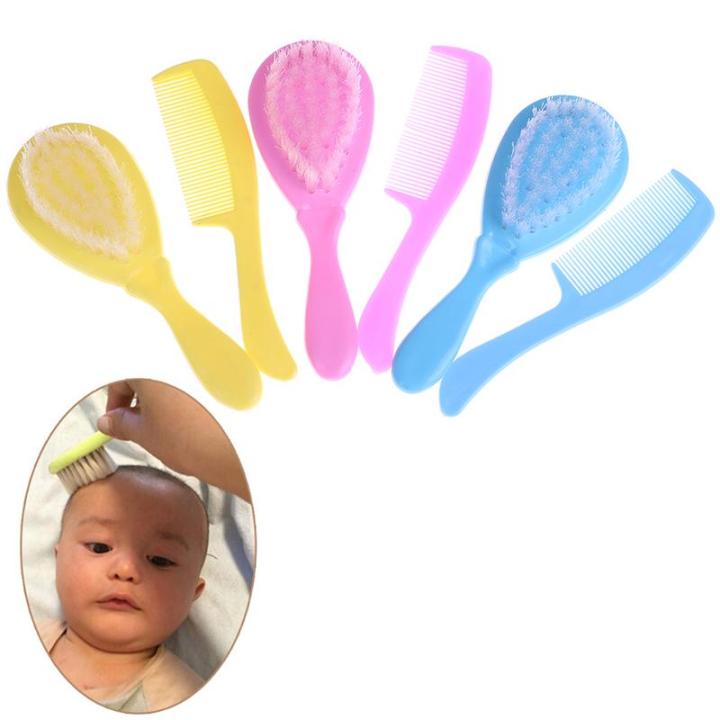 2pcs/Set%20Baby%20Hair%20Comb+Brush%20Soft%20Infant%20Head%20Hair%20Care%20-%20Hair%20Brush%20-%20Image%202