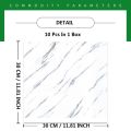 10 Pcs SXP Marble Peel And Stick Wall Tiles, Self-Adhesive Floo Tiles, Waterproof Wall Sticker, 11.81'' X 11.81''.
