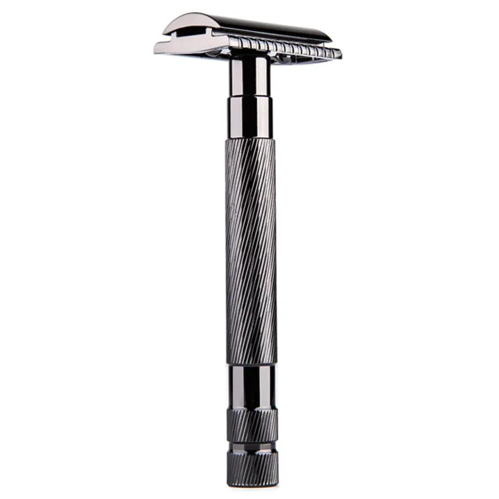 【DM bag factory Store】Safety Double Edge Razor for Men Barber Straight Razor Holder Men's Shaving Face Razor s Shaving Machine