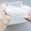 3 Pcs Soap Foaming Net Pe Bubble Helper Mesh Face Wash And Bath Tool Bath Soap Net Bag Body Cleansing Net. 
