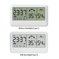 Electronic Digital Hygrometer Humidity Meters Gauge with Time Date LCD Display Clock.
