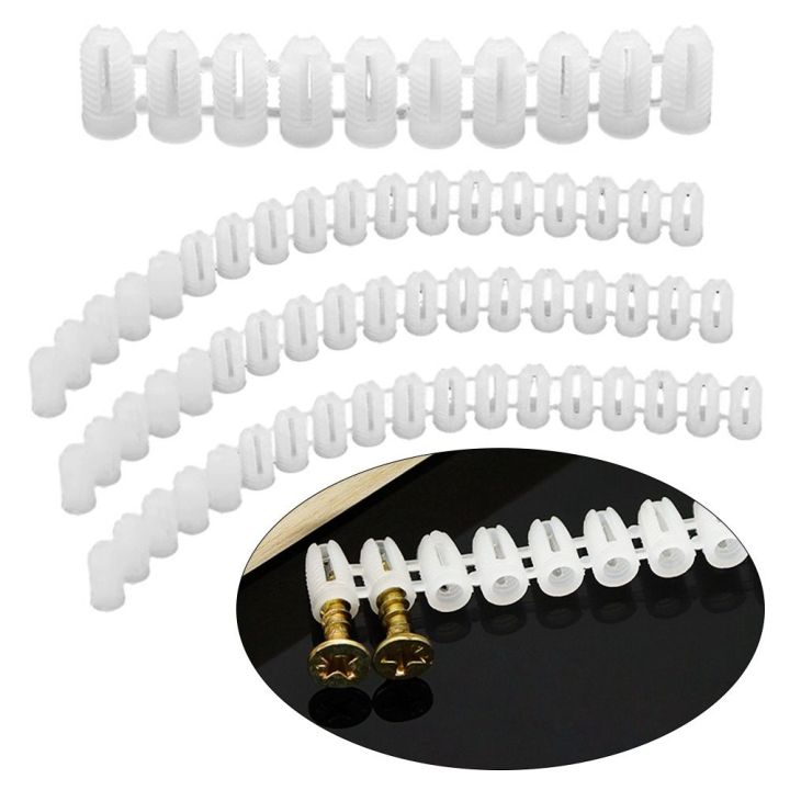 New Plastic Wall Plug Anchor M4 Ribbed Expansion Pipe Tube Hinge Hinge Cabinet Door Wall Plugs Door Hinges