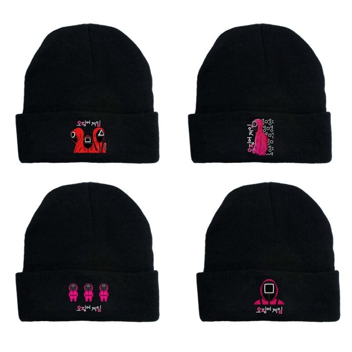Squid%20Game%20Knitted%20Hat%20UniWomen%20Men%20Winter%20Autumn%20Outdoor%20Party%20Hats%20Tide%20Hop%20Caps%20Cuffed%20Beanies%20-%20Image%206