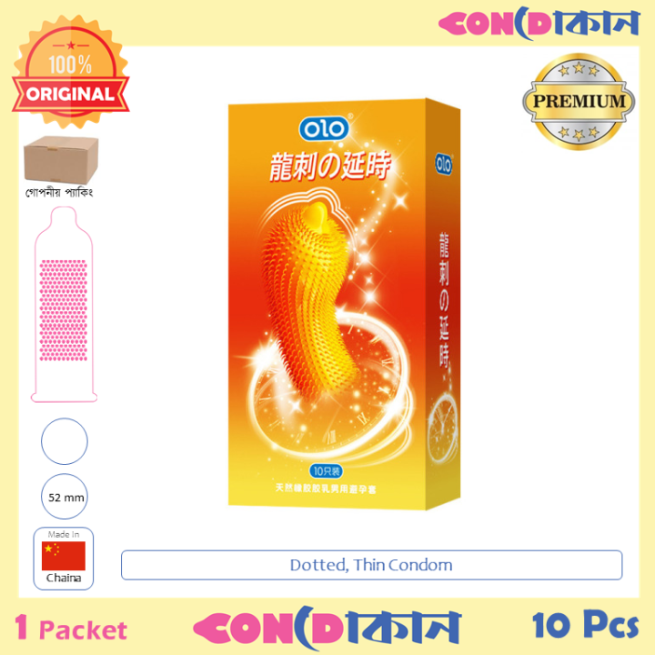 OLO Spike Studd Extra Time Condom 1 Pack (10 Pcs)