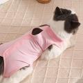 Cat Recovery Suit Outfits Prevent Licking Pets Clothes for After Spay Kitten Pink S.
