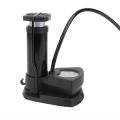 Mini Bicycle Foot Pump with Pressure Gauge, Aluminum Air Pump Bike Tire Inflator Portable Cycling, Fits Presta & Schrader Valve.