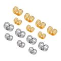 100Pcs/Lot Stainless Steel Gold Color Butterfly Scrolls Ear Post For Jewelry Making DIY Blocked Caps Studs Earring Backs Stopper.