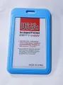 Id Card soft platstic frame blue -C-025v. 