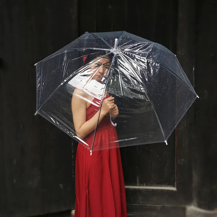 8%20bone%20transparent%20umbrella%20long%20handle%20large%20single%20female%20white%20net%20red%20umbrella%20semi-automatic%20sturdy%20student%20advertising%20umbrella%20-%20Image%202