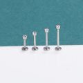 ZS 3PCS/LOT Stainless Steel Tragus Earring Cartilage Gold Plated Lip Ring Crystal Labret Piercing Ring 16G Helix Women Earring. 