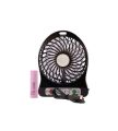 USB Portable LED Mini Fan Air Cooler 2400mAh Rechargeable Lithium Battery.