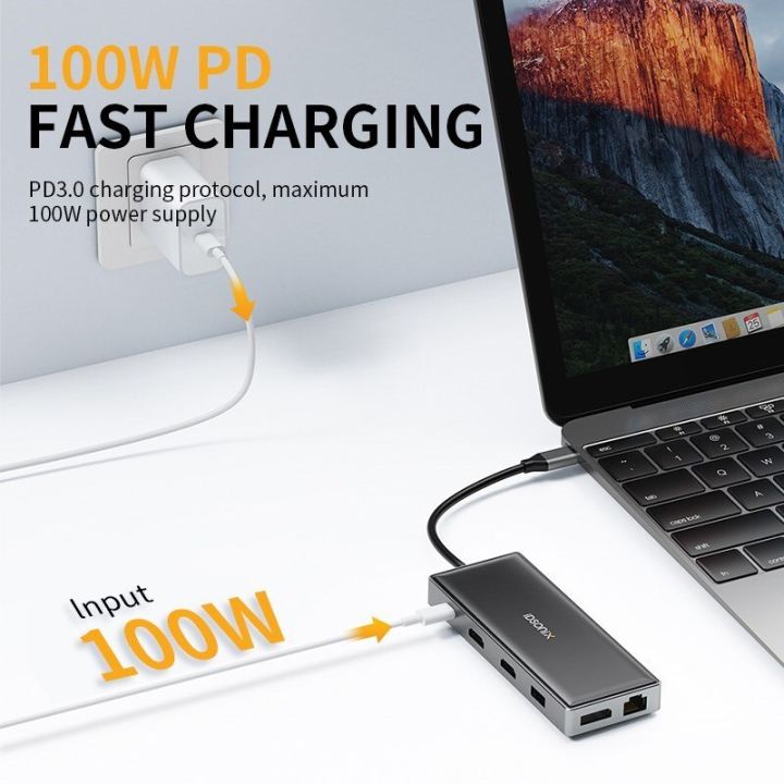 iDsonix%20USB%20C%20HUB%20Multiport%20Adapter%20Triple%20Display%20with%20HDMI%204K%2060HZ%20PD%20100W%20RJ45%20SD/TF%20Type%20C%20Docking%20Station%20HUB%20for%20Laptop%20PC%20-%20Image%202