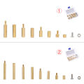 KOGEEK Spacing M3/M2 Screw Cylindrical Brass Threaded Pillar PCB Hex Standoff Spacer Male to Female DIY Set Stainless Steel Nut Assortment Mounting Hardware Kit.