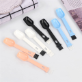 8Pcs 2-In-1 Coffee Grinder Brush with Spoon Portable Coffee Bean Grinder Cleaner Brush.