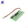 【The road to happiness Store】(NEW)Solderless 16 LED Dual Channel Audio Level Indicator Amplifier Lamp Blue/Green/Red LED Light DC8-12V VU Meter Module.