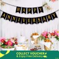 Happy anniversary banner/Anniversary card banner. 