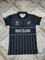 New Zealand World Cup Jersey2023 - polo four part polyster Jersey - Cricket Jersey.