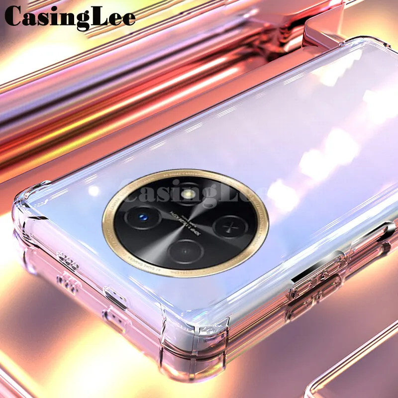 XINYEXIN Clear Cover per Honor X8a Motivo Astronauta Custodia Trasparente Antiurto Morbido TPU Bumper Case - A19