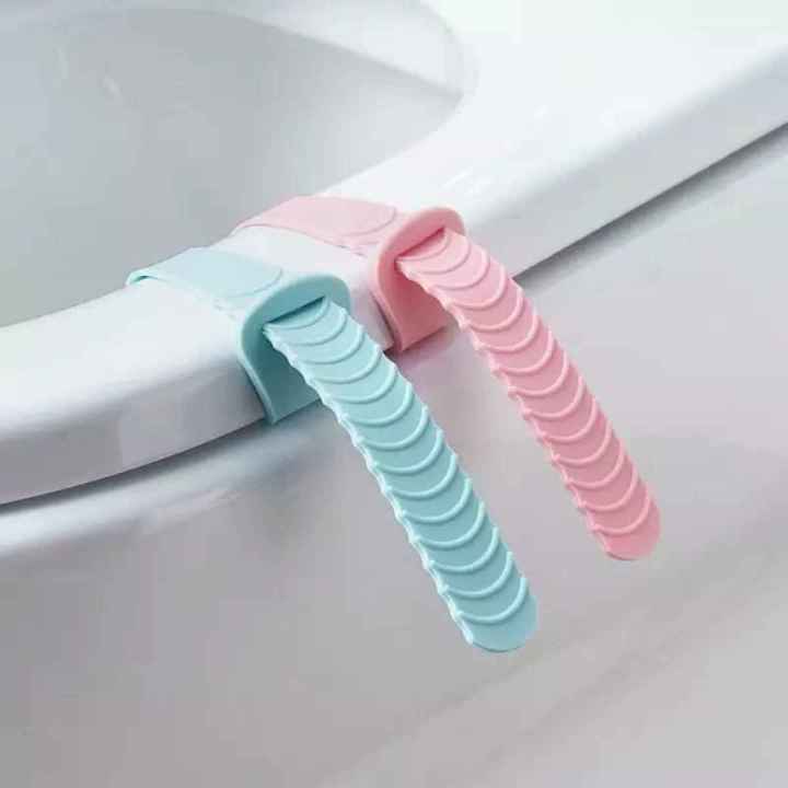 Silicone Toilet Lid Seat Raise Lifter Handle, Avoid Touching Bacterial and Stains