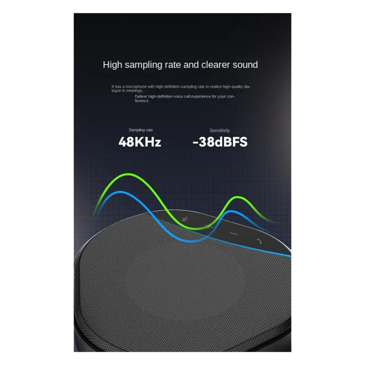 USB%20Conference%20Microphone%20Speaker%20360%C2%B0%20Omnidirectional%20Voice%20Pickup%20PC%20Computer%20Microphone,Noise%20Reduction%20Home%20Office%20-%20Image%203