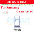 Samsung Galaxy A34 5G Sim Tray Micro SD Card Slot with Sim Ejector Pin Replacement Part. 